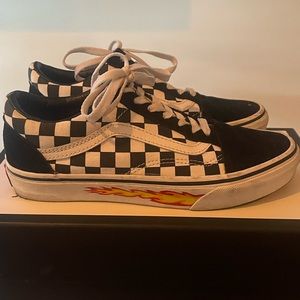 Vans Old Skool Flame Checkerboard Sneakers